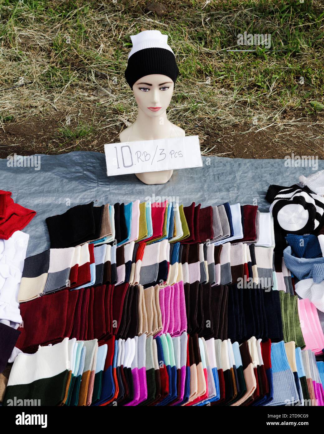 Hijab-Preis-Angebot. Großes Angebot. Verkaufsverkauf. Stockfoto