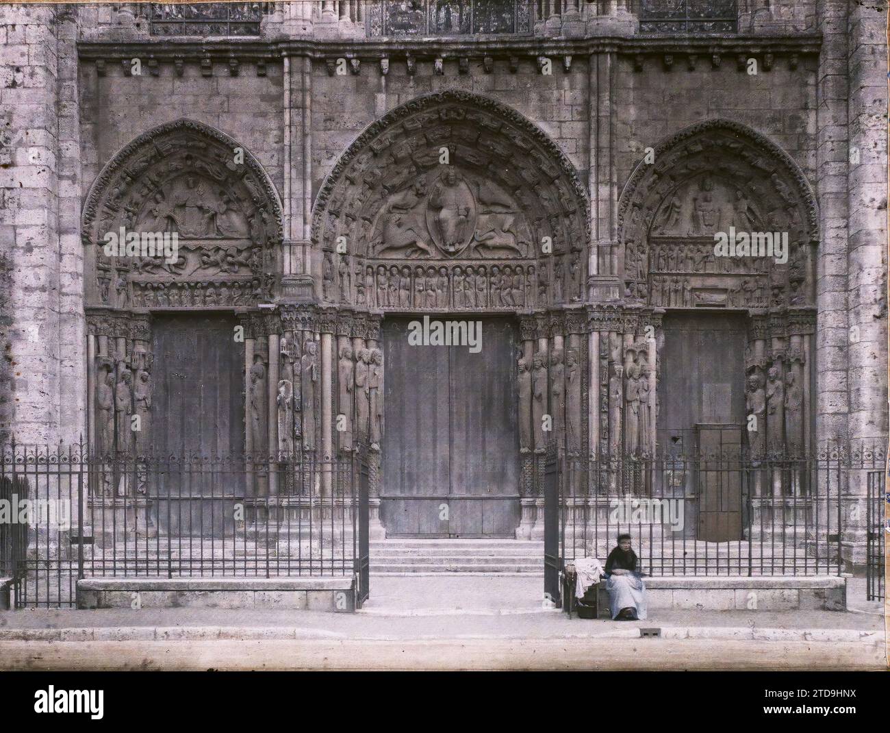 Chartres, Frankreich das königliche Portal der Kathedrale NotreDame