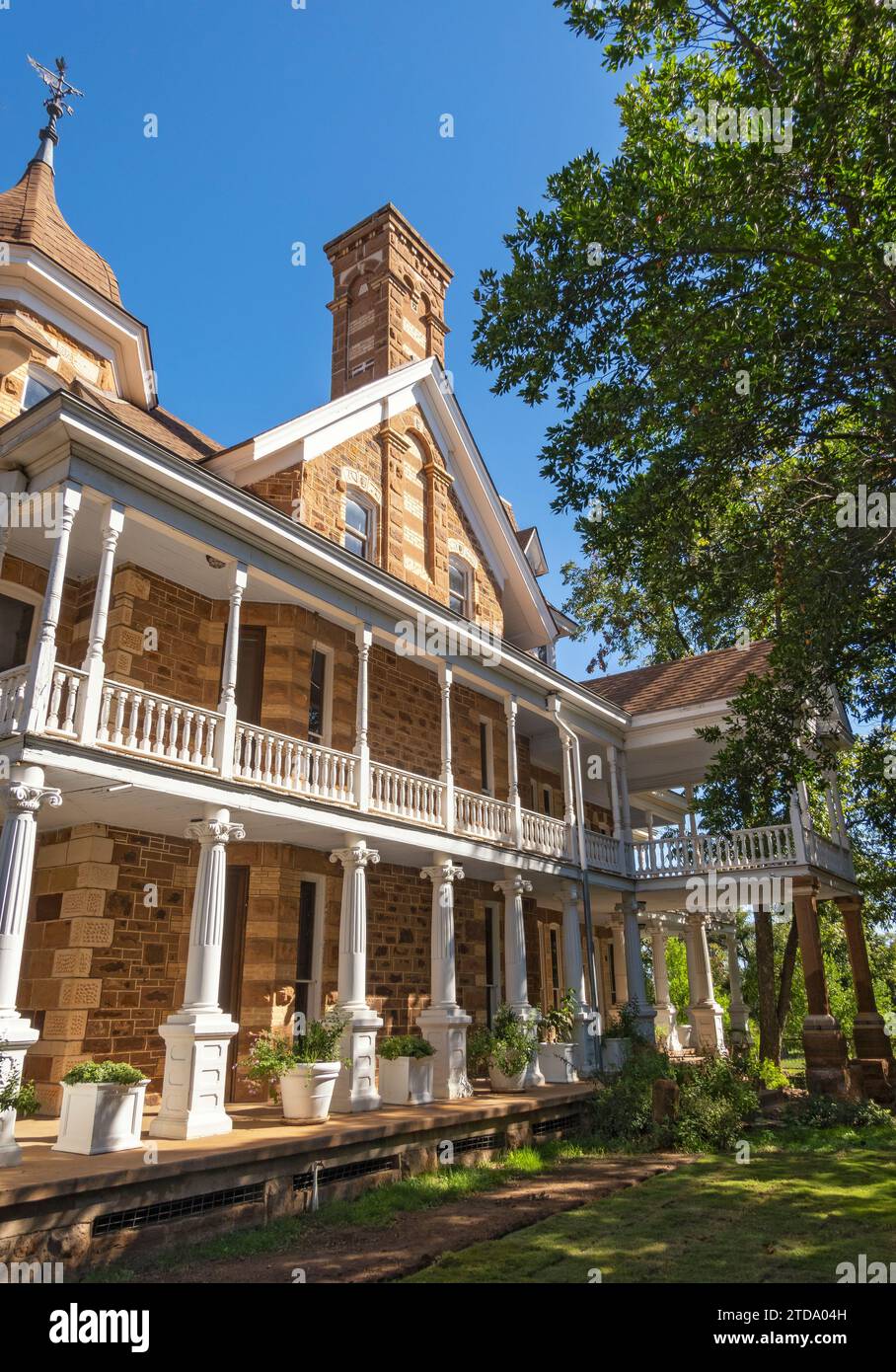 Texas, Hill Country, Mason County, Mason, seaQuest House um 19 Uhr Stockfoto