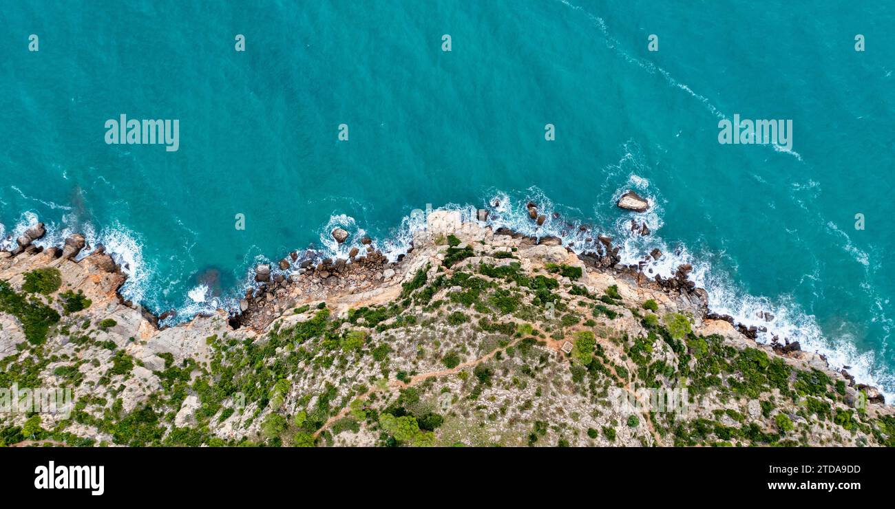 Küstenlinie von Oropesa del Mar, Spanien Stockfoto