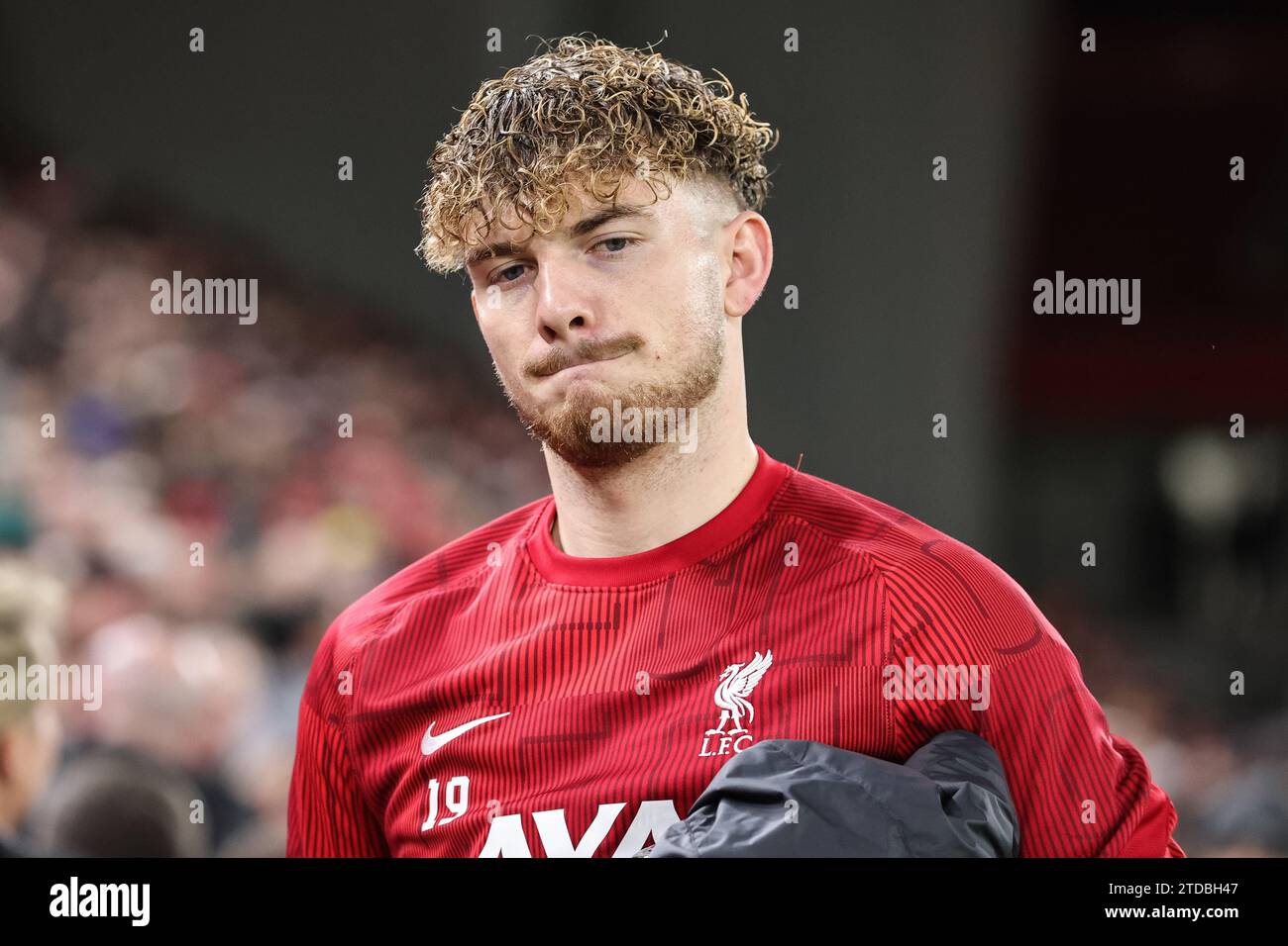 Harvey Elliott aus Liverpool während des Premier League-Spiels Liverpool gegen Manchester United in Anfield, Liverpool, Vereinigtes Königreich. Dezember 2023. (Foto: Mark Cosgrove/News Images) in Liverpool, Großbritannien am 17.12.2023. (Foto: Mark Cosgrove/News Images/SIPA USA) Credit: SIPA USA/Alamy Live News Stockfoto