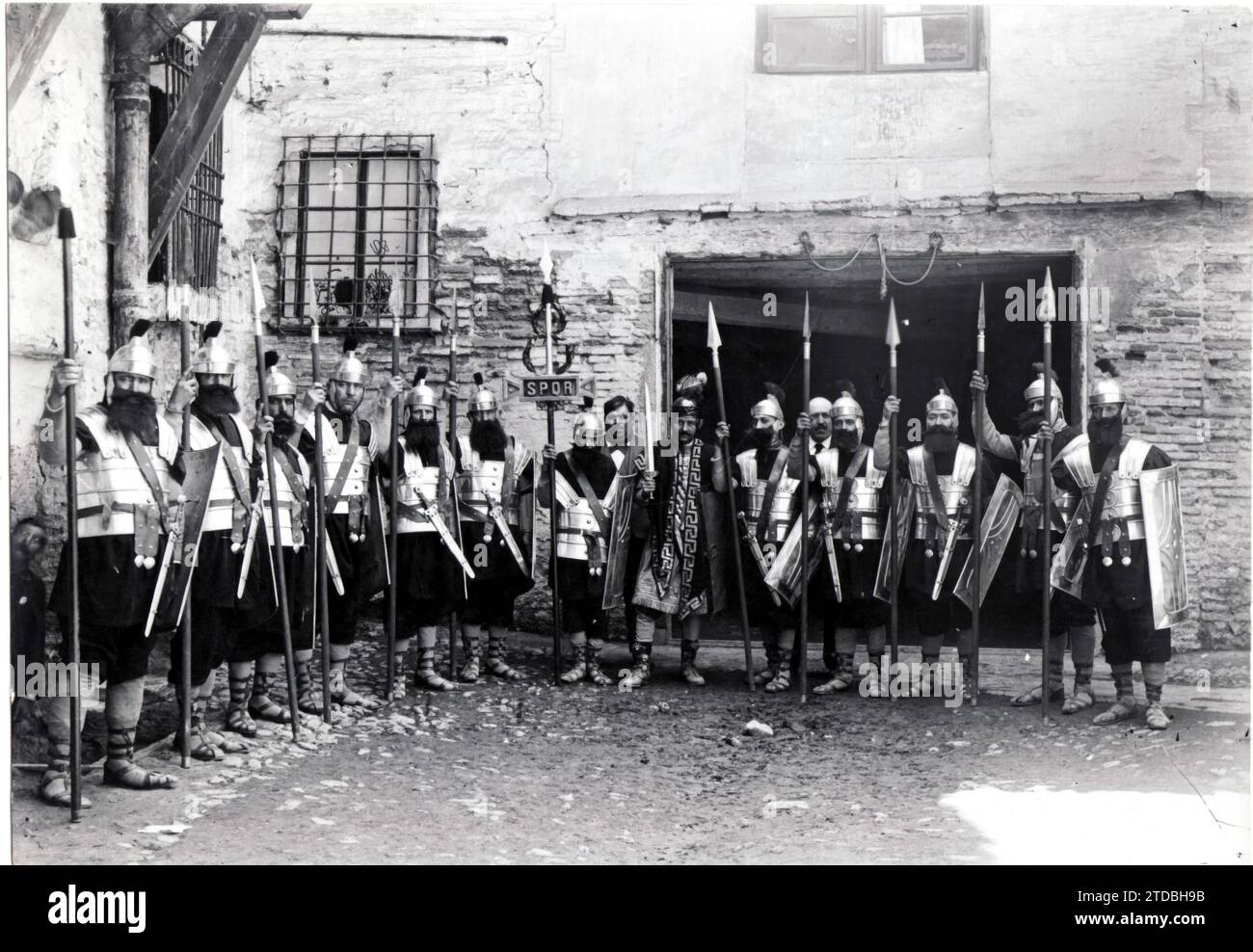 12/31/1929. Karwoche in Saragossa: Prätorianergarde. Quelle: Album / Archivo ABC / Palacio Stockfoto