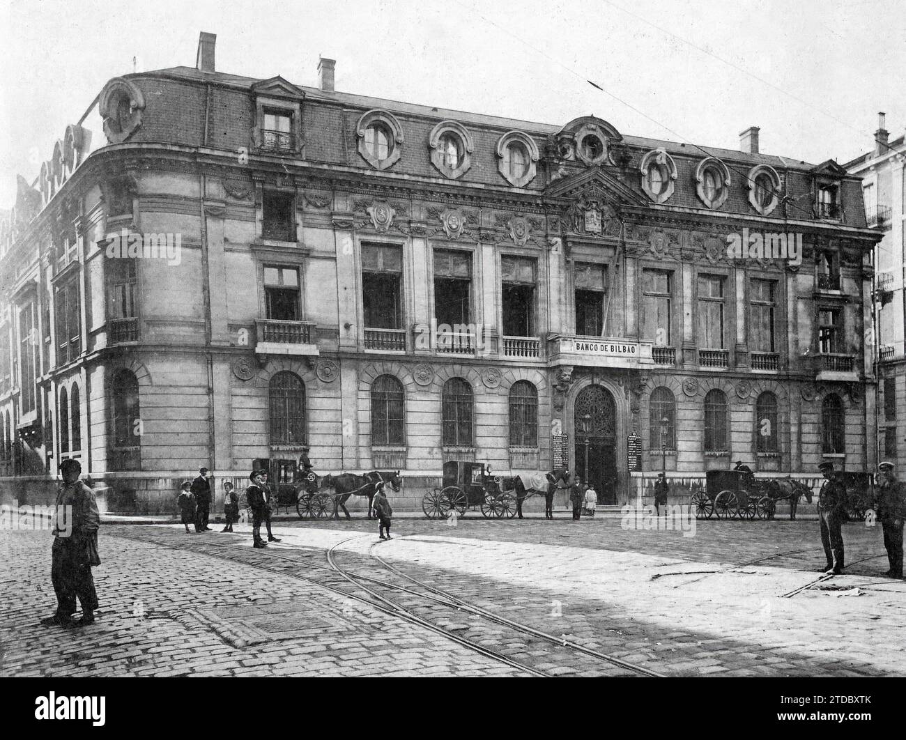 06/30/1917. Fassade der Bank von Bilbao. Quelle: Album/Archivo ABC/Espiga Stockfoto