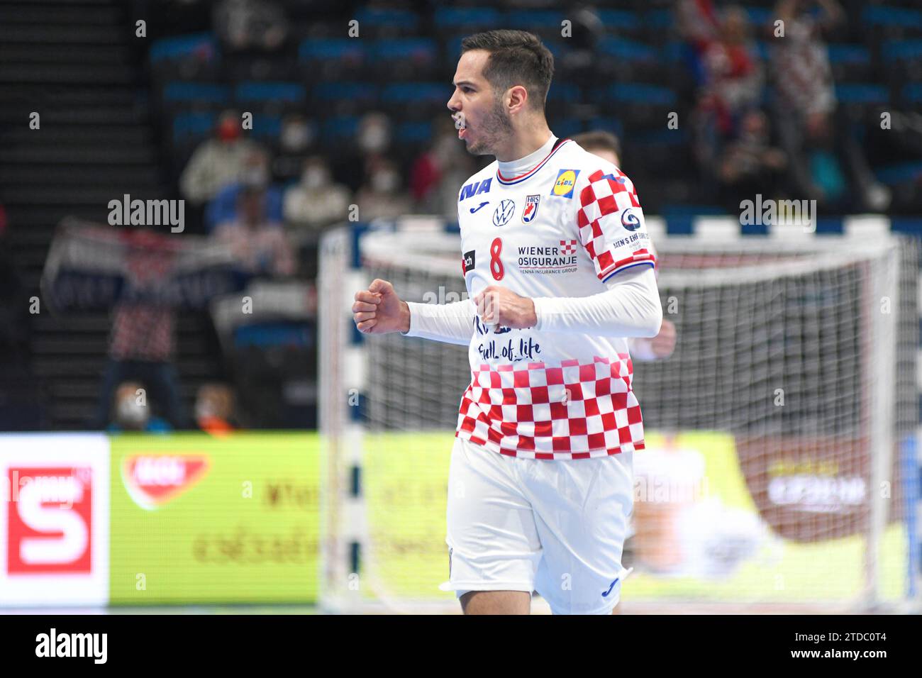Ante Gadza (Kroatien). EHF Euro 2022. Hauptrunde Stockfoto