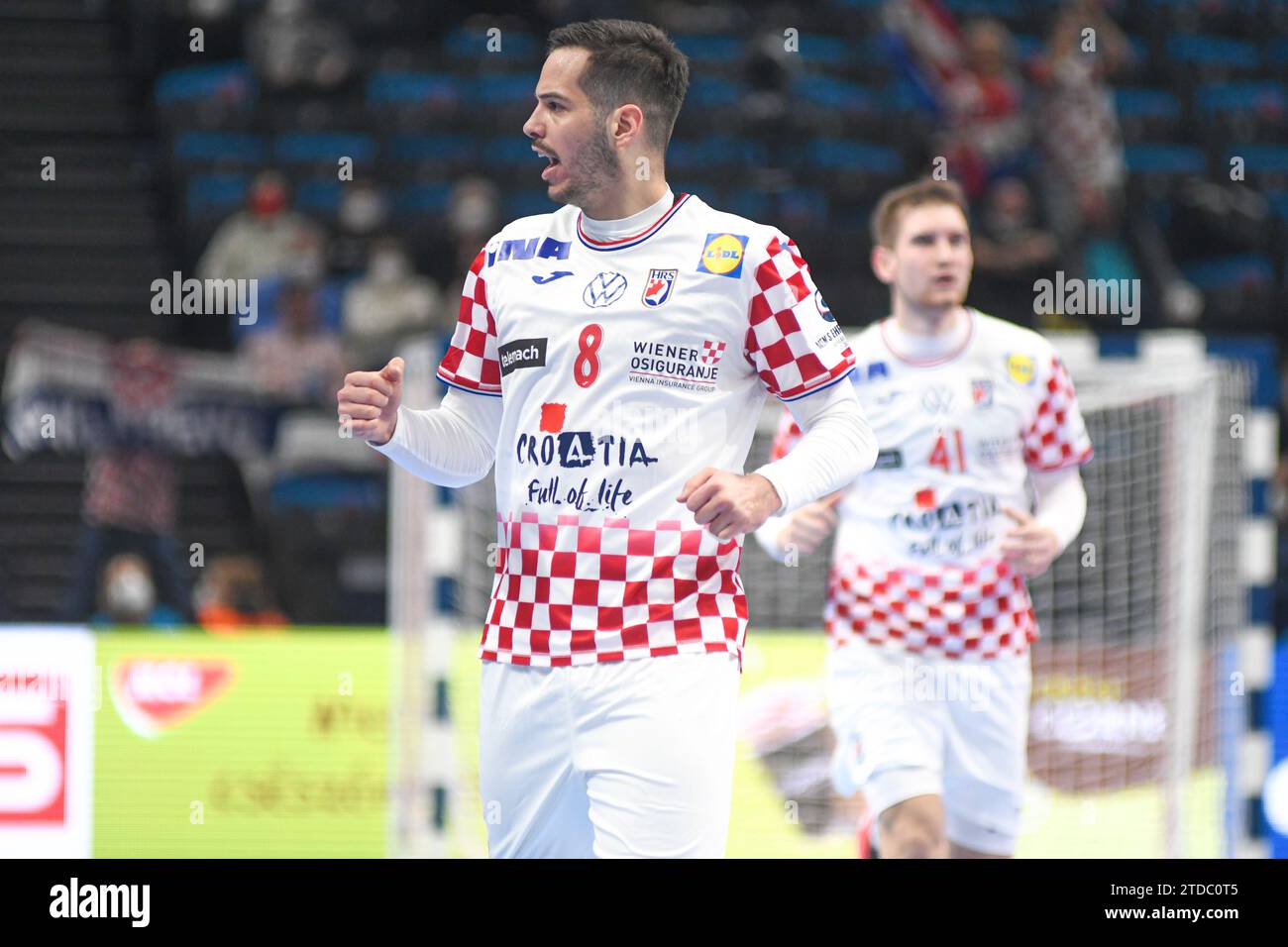 Ante Gadza (Kroatien). EHF Euro 2022. Hauptrunde Stockfoto