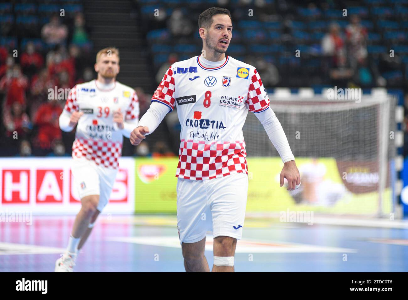 Ante Gadza (Kroatien). EHF Euro 2022. Hauptrunde Stockfoto