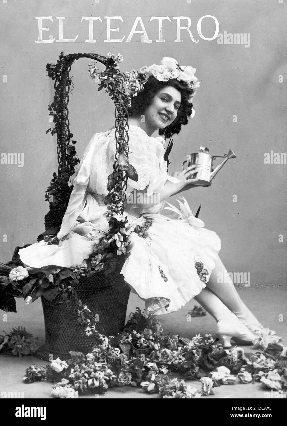 12/31/1909. Schauspielerin Julia Fons. Quelle: Album/Archivo ABC Stockfoto