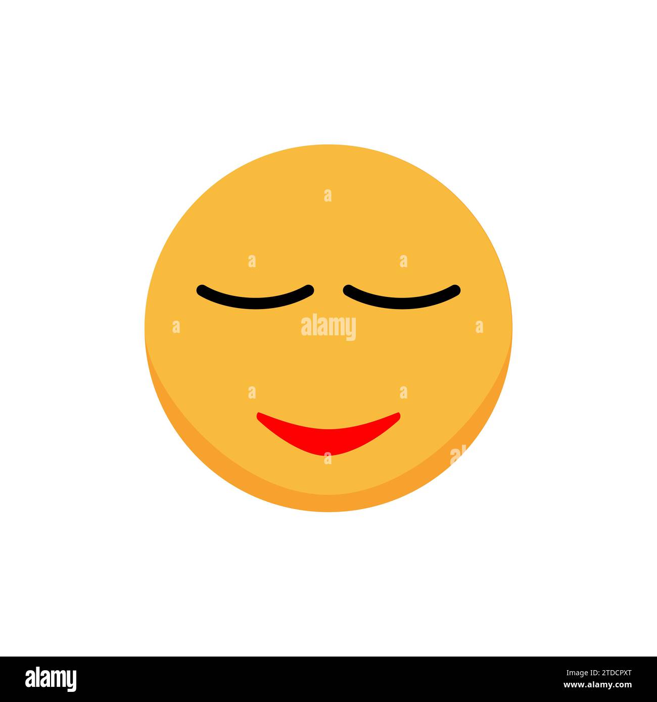 Schläfriges Emoticon. Smiley-Symbol. Comic-Emoji. Vektorabbildung Stock Vektor