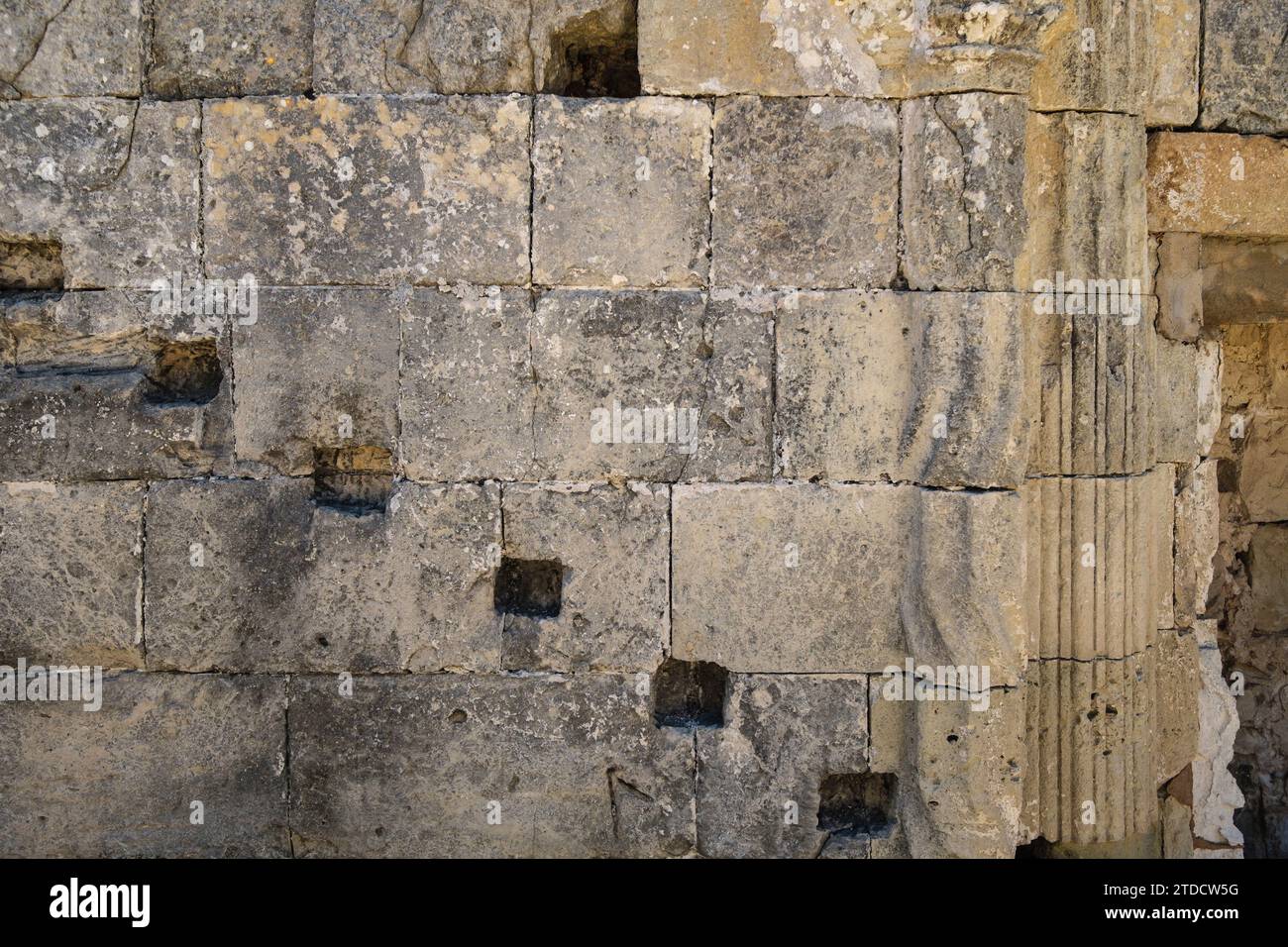 Antigua Capilla, Castillo de San Felipe, siglo XVI, Boca del Puerto de Mahón, Municipio de Villacarlos, Menorca, Balearen, Spanien Stockfoto