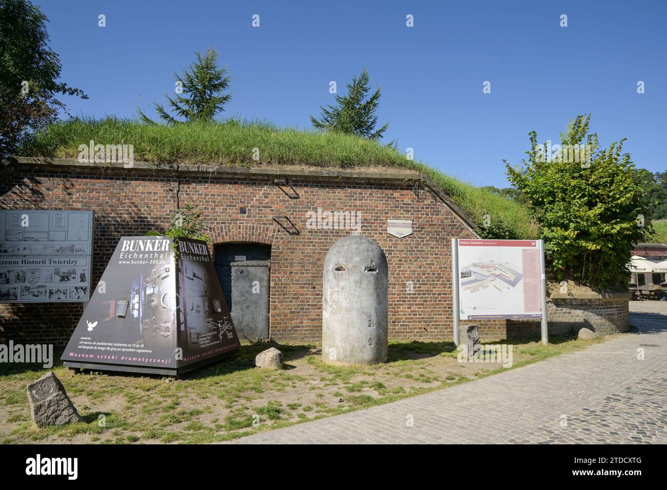 Ausstellung, Festung Westbatterie - Fort Zachodni, Swinemünde, Woiwodschaft Westpommern, Polen Stockfoto