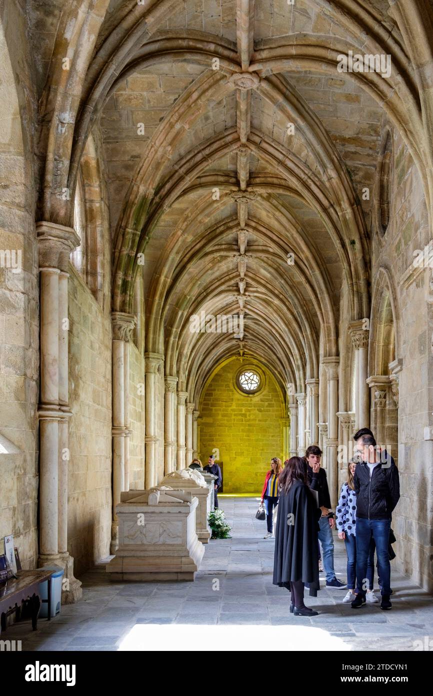 claustro, construido entre 1317 y 1340, estilo Gótico, catedral de Evora, Basílica Sé Catedral de Nossa Senhora da Assunção, Evora, Alentejo, Portuga Stockfoto