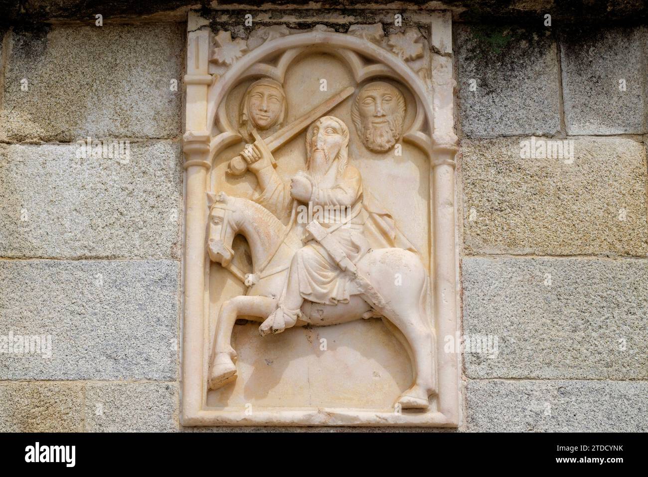 caballero, catedral de Evora, Basílica Sé Catedral de Nossa Senhora da Assunção, Evora, Alentejo, Portugal Stockfoto