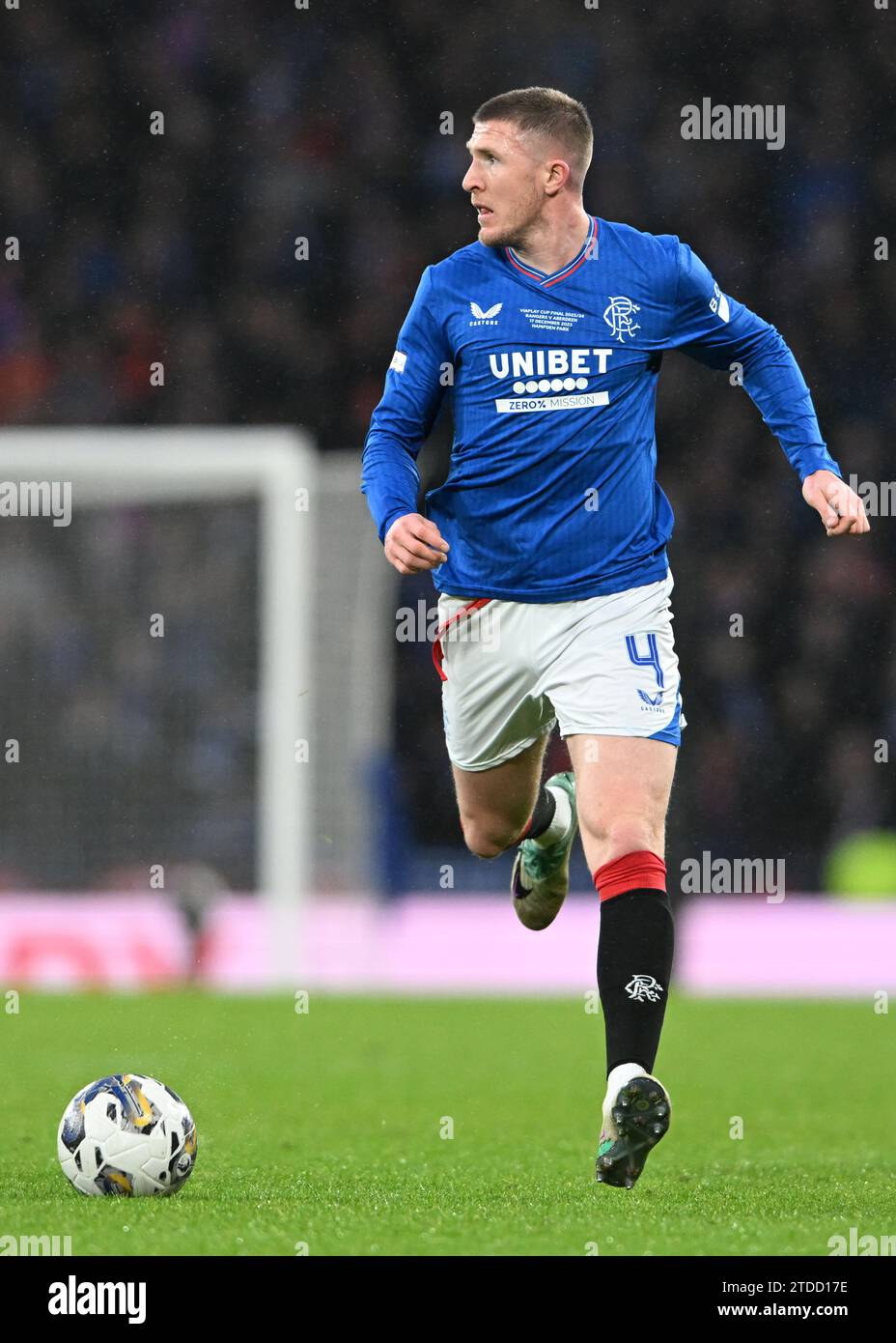 Glasgow, Großbritannien. Dezember 2023. John Lundstram von den Rangers während des Scottish League Cup Spiels im Hampden Park, Glasgow. Der Bildnachweis sollte lauten: Neil Hanna/Sportimage Credit: Sportimage Ltd/Alamy Live News Stockfoto