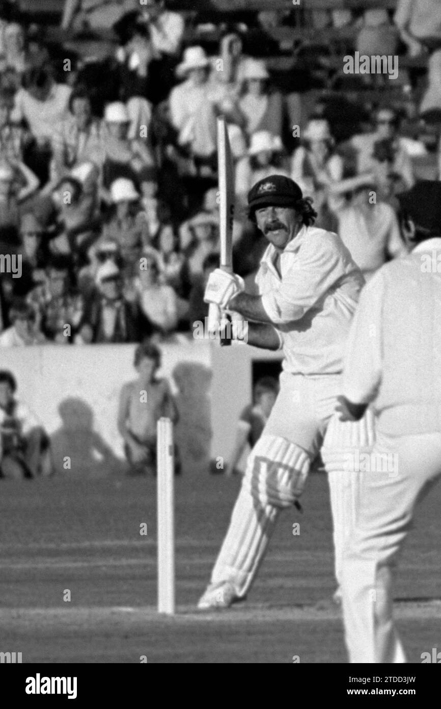 Rodney Marsh spielte im letzten Test Match im Oval, Austalians in England, 1977 Stockfoto