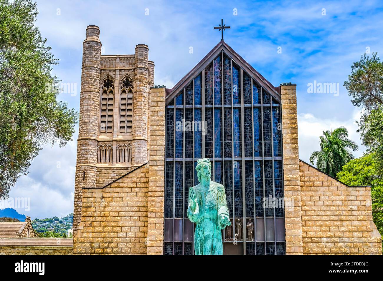 St. Andrew Episcopal Cathedral Church Honolulu Hawaii Stockfoto