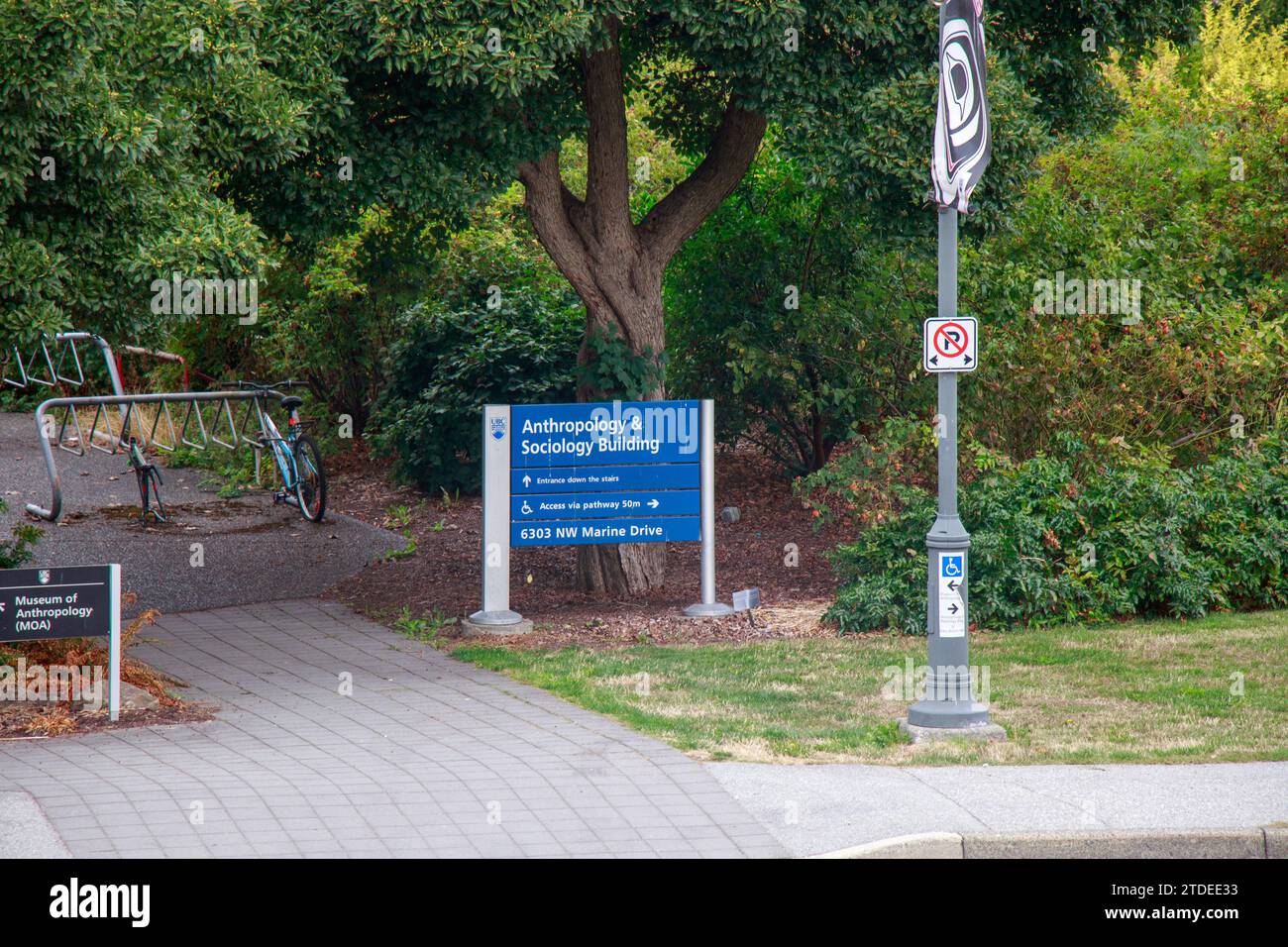 Vancouver, Kanada – September 3,2021: Ansicht des Anthropology and Sociology Building am 6303 NW Marine Drive in UBC Stockfoto