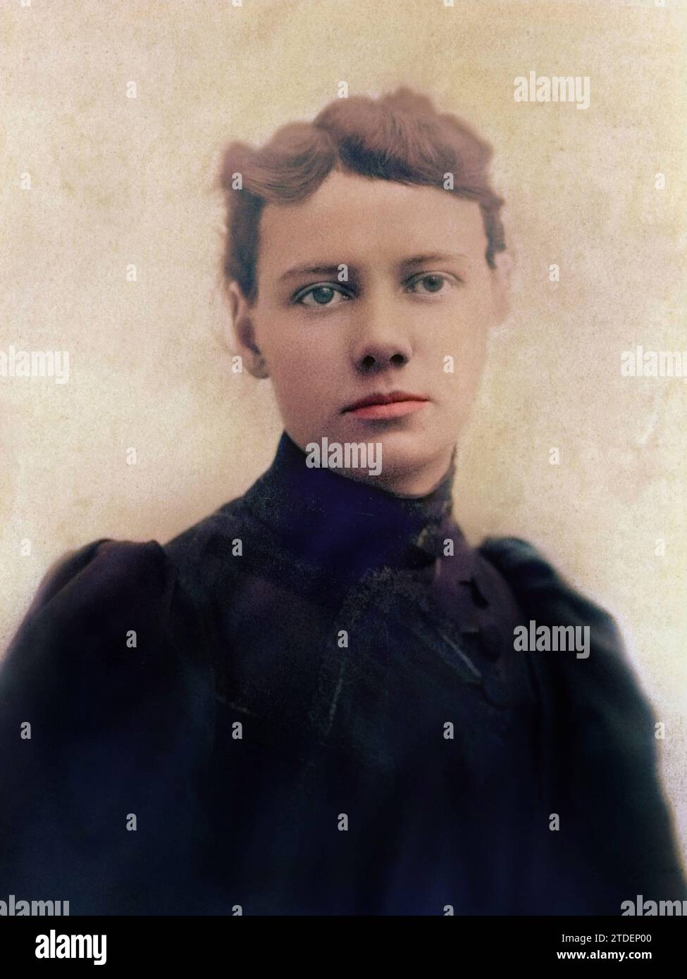 Porträt von Nellie Bly (Elizabeth Jane Cochrane) 1864-1922 US-amerikanische Journalistin Stockfoto