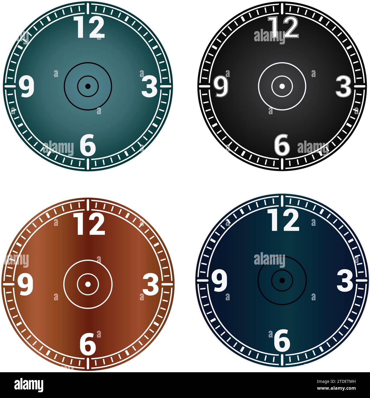 Uhrzeitsymbol. Symbol Uhr isoliert auf weiß Design Vorlage Nahaufnahme. Vektorillustration weißes Design. Stock Vektor