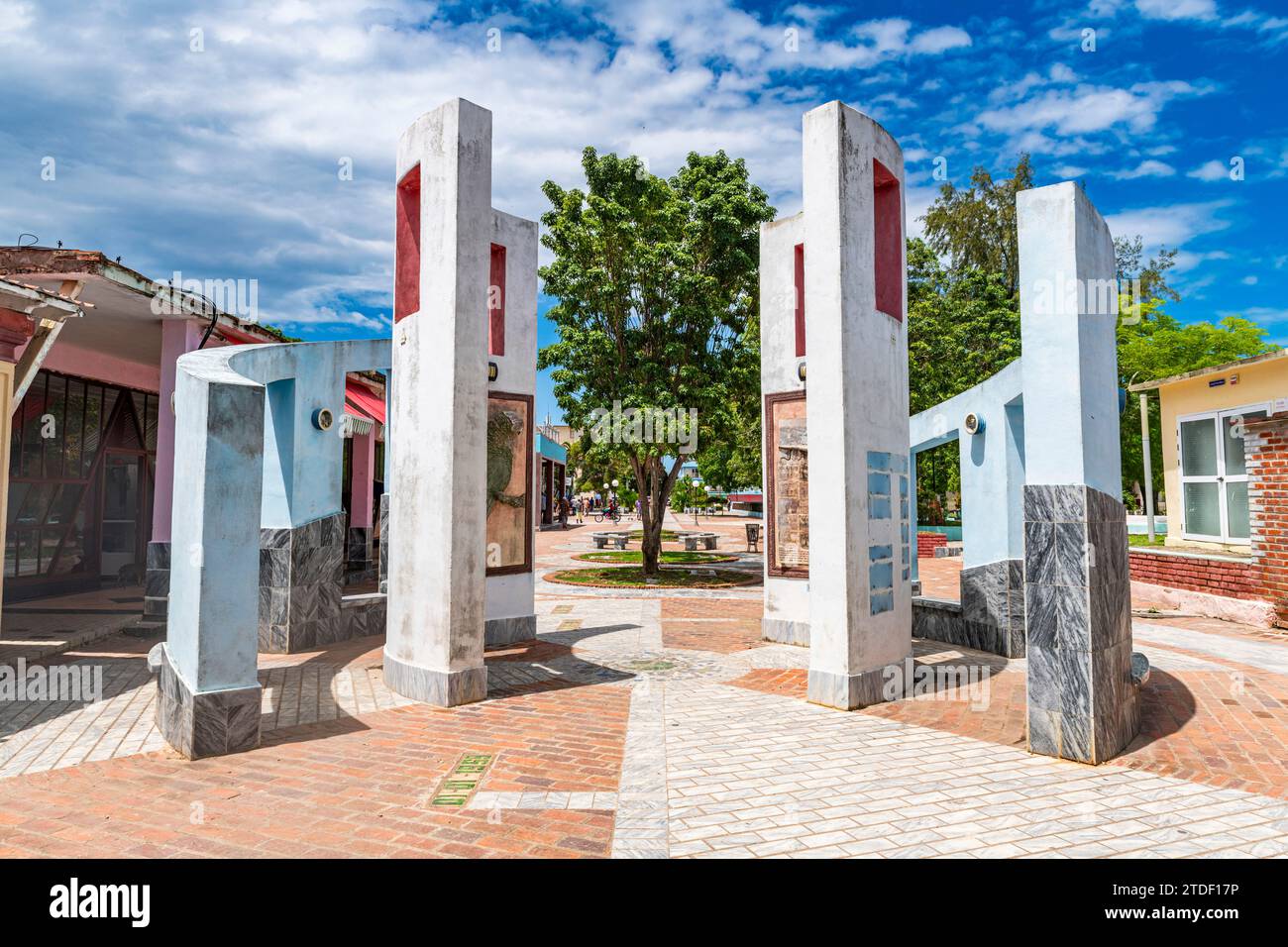 Kolonialzentrum von Nueva Gerona, Isla de la Juventud (Insel der Jugend), Kuba, Westindien, Mittelamerika Stockfoto