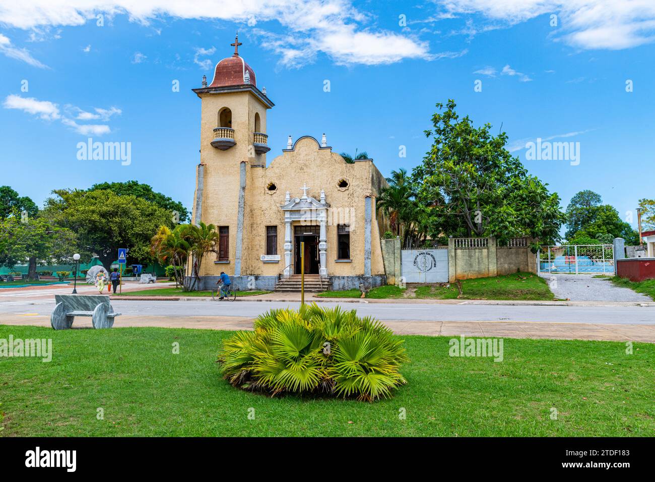 Kolonialzentrum von Nueva Gerona, Isla de la Juventud (Insel der Jugend), Kuba, Westindien, Mittelamerika Stockfoto