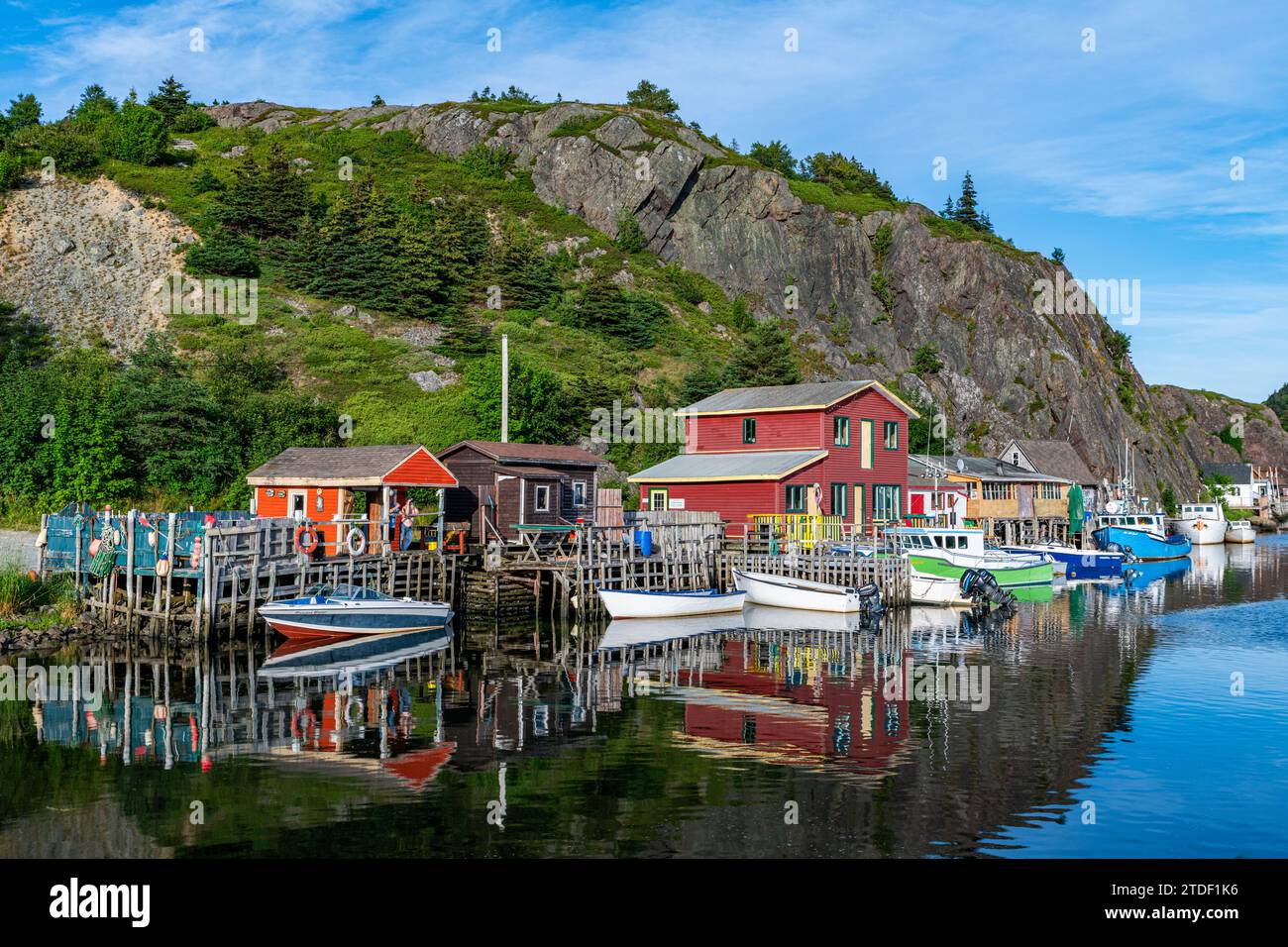 Quidi Vidi Bootshafen, St. John's, Neufundland, Kanada, Nordamerika Stockfoto