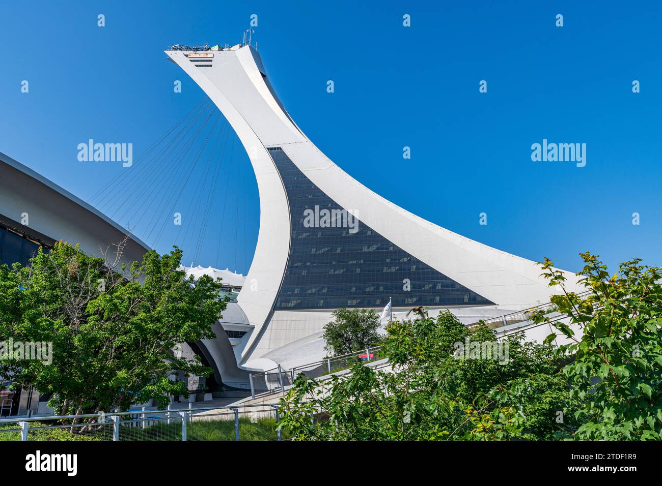 Turm des Olympiastadions, Montreal, Quebec, Kanada, Nordamerika Stockfoto