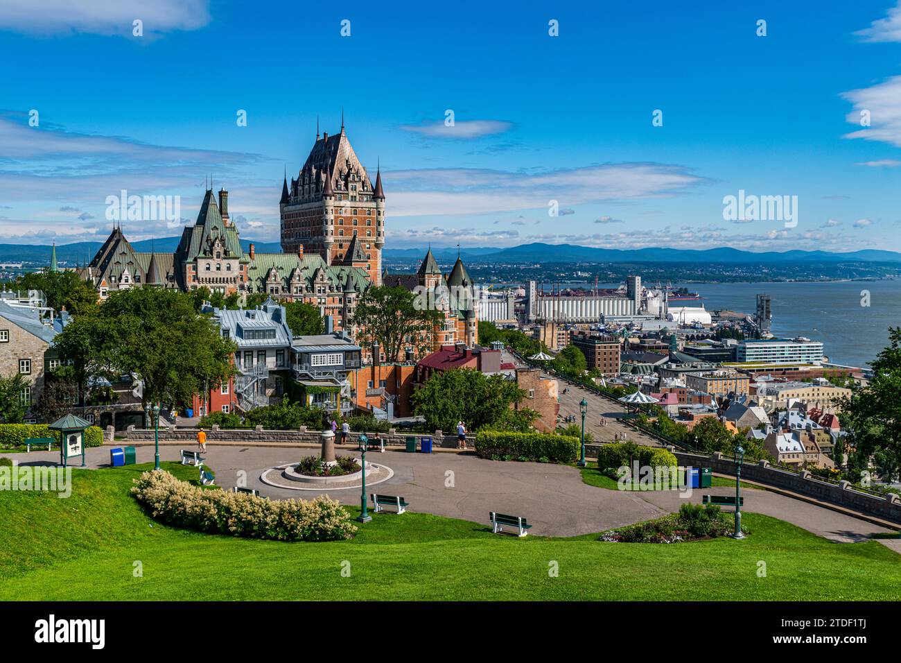 Chateau Frontenac, Old Quebec, UNESCO-Weltkulturerbe, Quebec City, Quebec, Kanada, Nordamerika Stockfoto