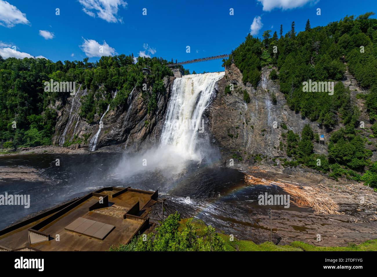 Montmorency Falls, Quebec, Kanada, Nordamerika Stockfoto