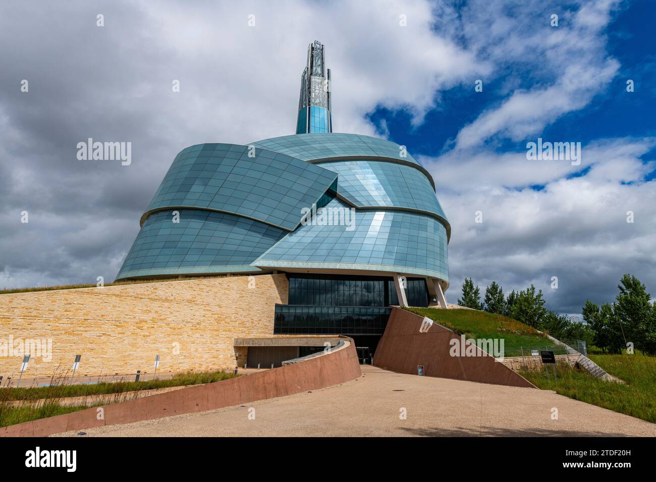 Kanadisches Museum für Menschenrechte, Winnipeg, Manitoba, Kanada, Nordamerika Stockfoto