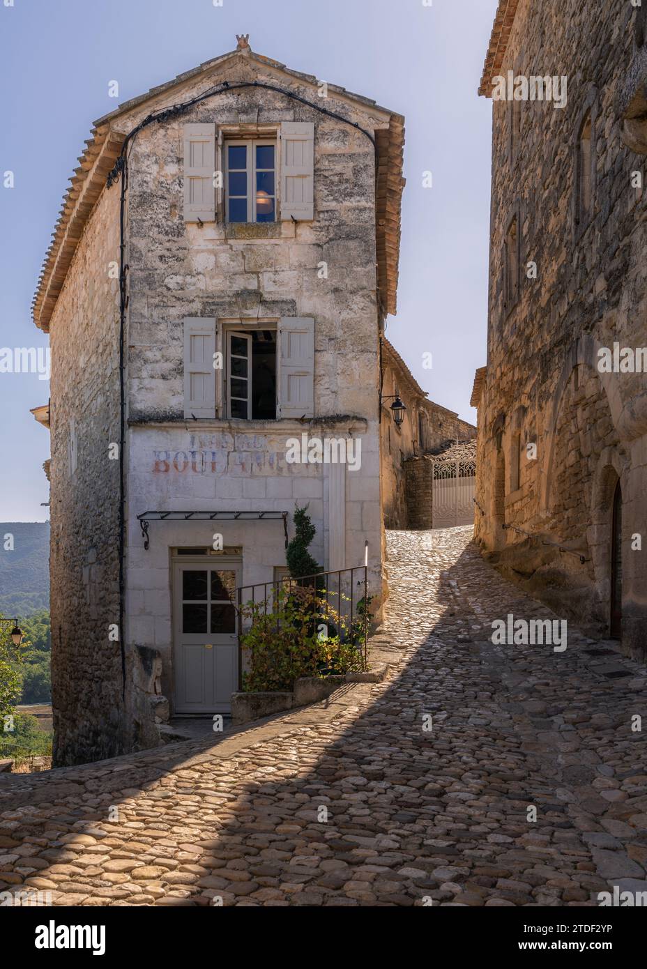 Lacoste Boulangerie, alte Bäckerei, Lacoste, Vaucluse, Provence-Alpes-Cote d'Azur, Frankreich, Europa Stockfoto
