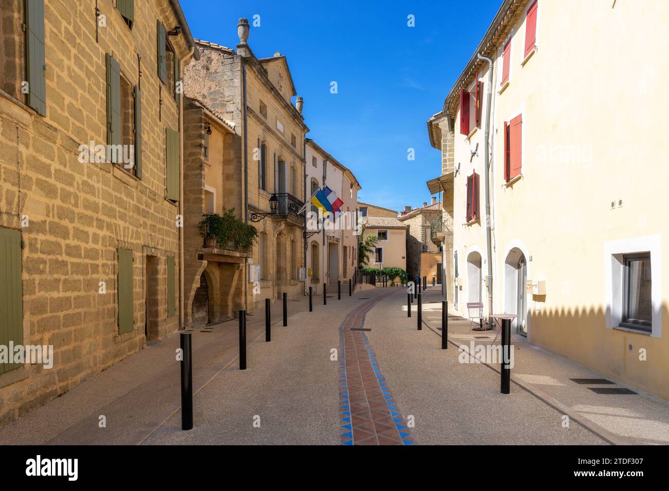 Saint-Quentin-la-Poterie Village, Gard, Provence, Frankreich, Europa Stockfoto