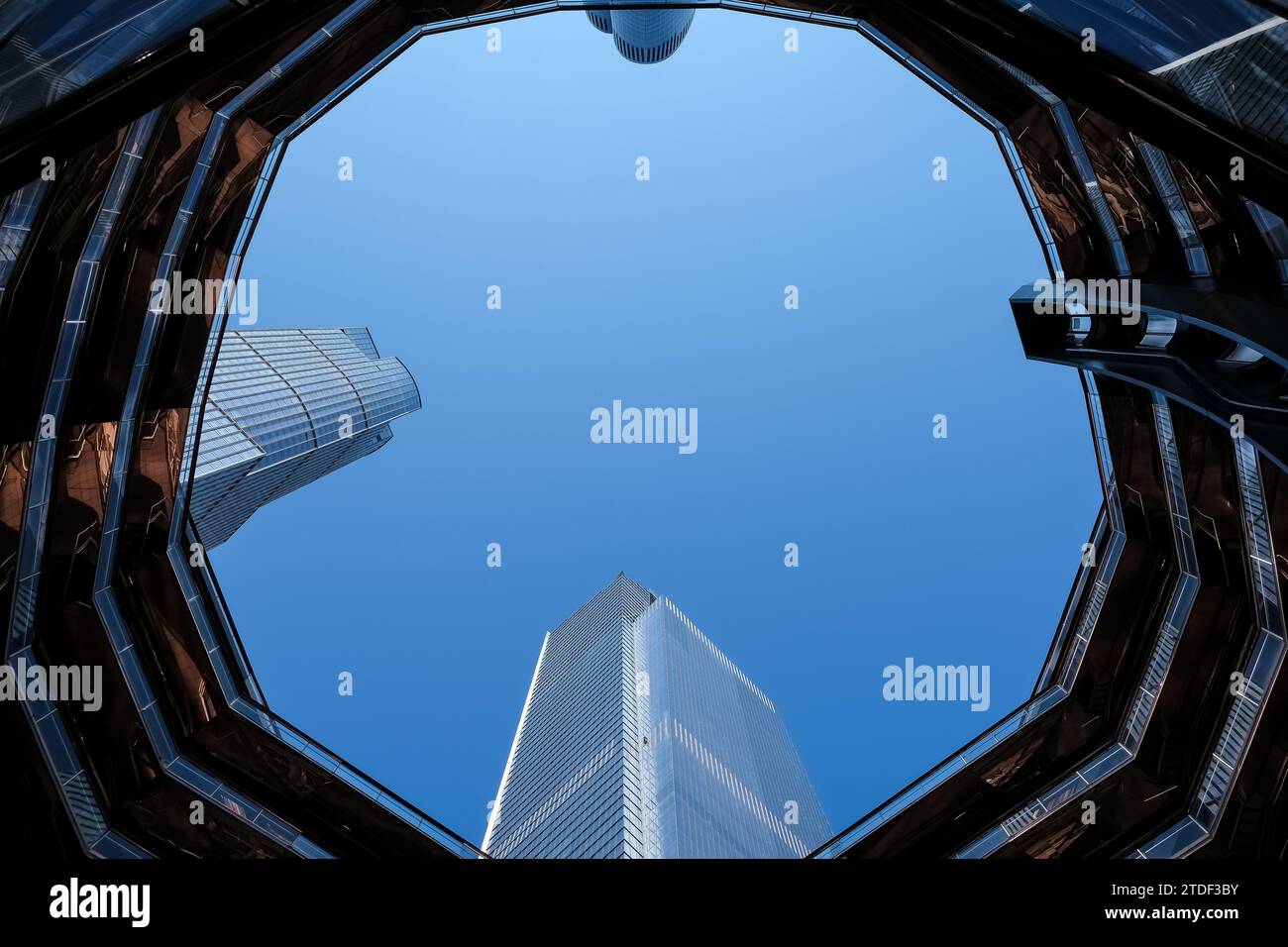 Architektonische Details des Schiffes, eine Besucherattraktion des Hudson Yards Redevelopment Project, Manhattan, New York City, USA Stockfoto