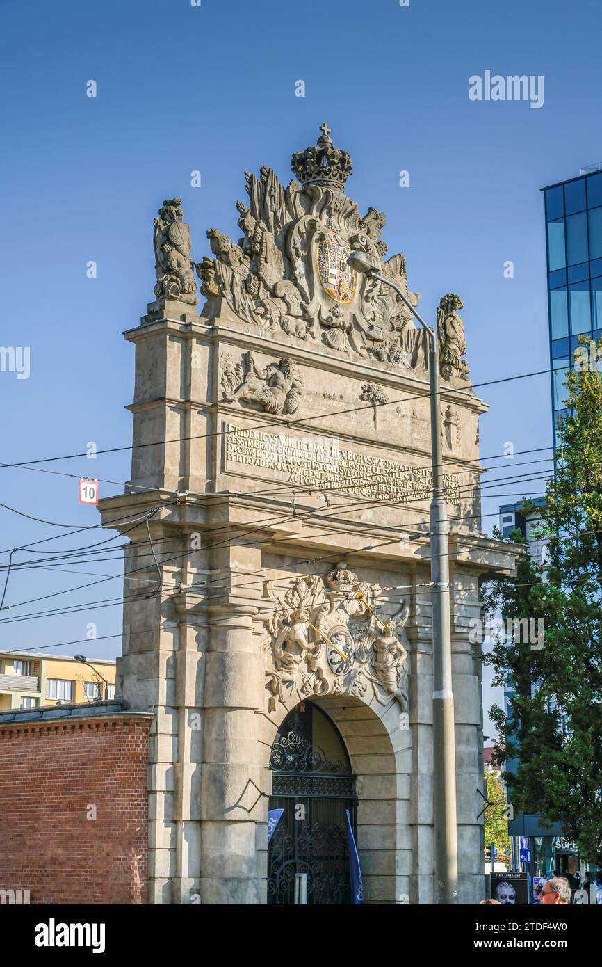 Berliner Tor, Brama Portowa, Stettin, Woiwodschaft Westpommern, Polen Stockfoto