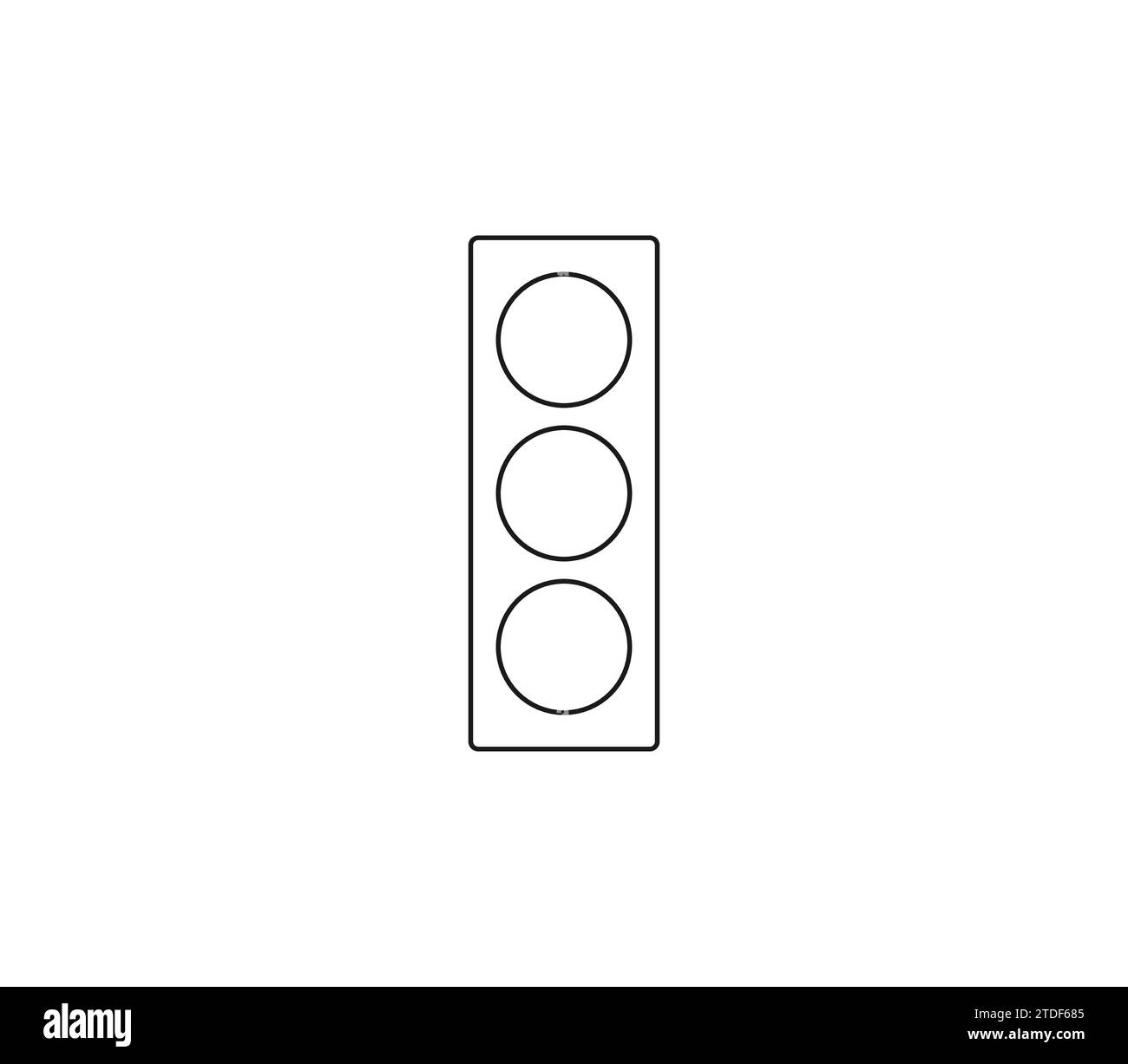 Ampel-Symbol. Vektor-Illustration. Stock Vektor