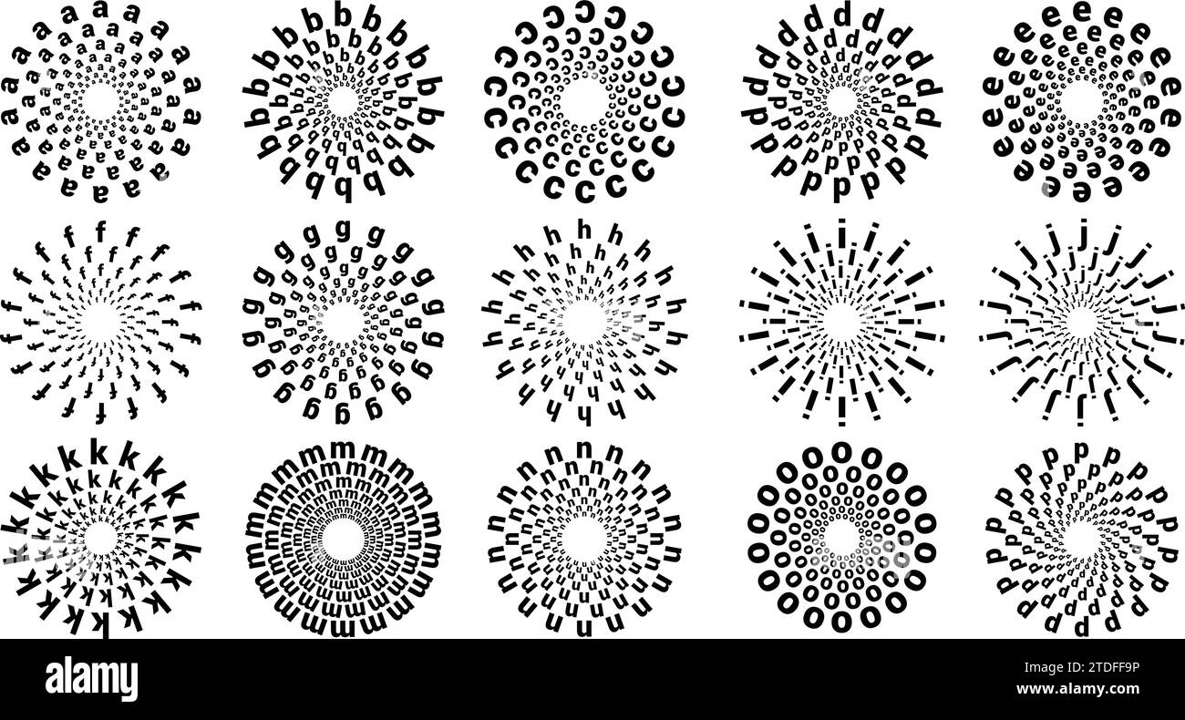 Abstrakte geometrische Kreismuster sind Elemente für die Konstruktion. Kreis Design Elemente Muster Illustration Vektor Bild Design Stock Vektor