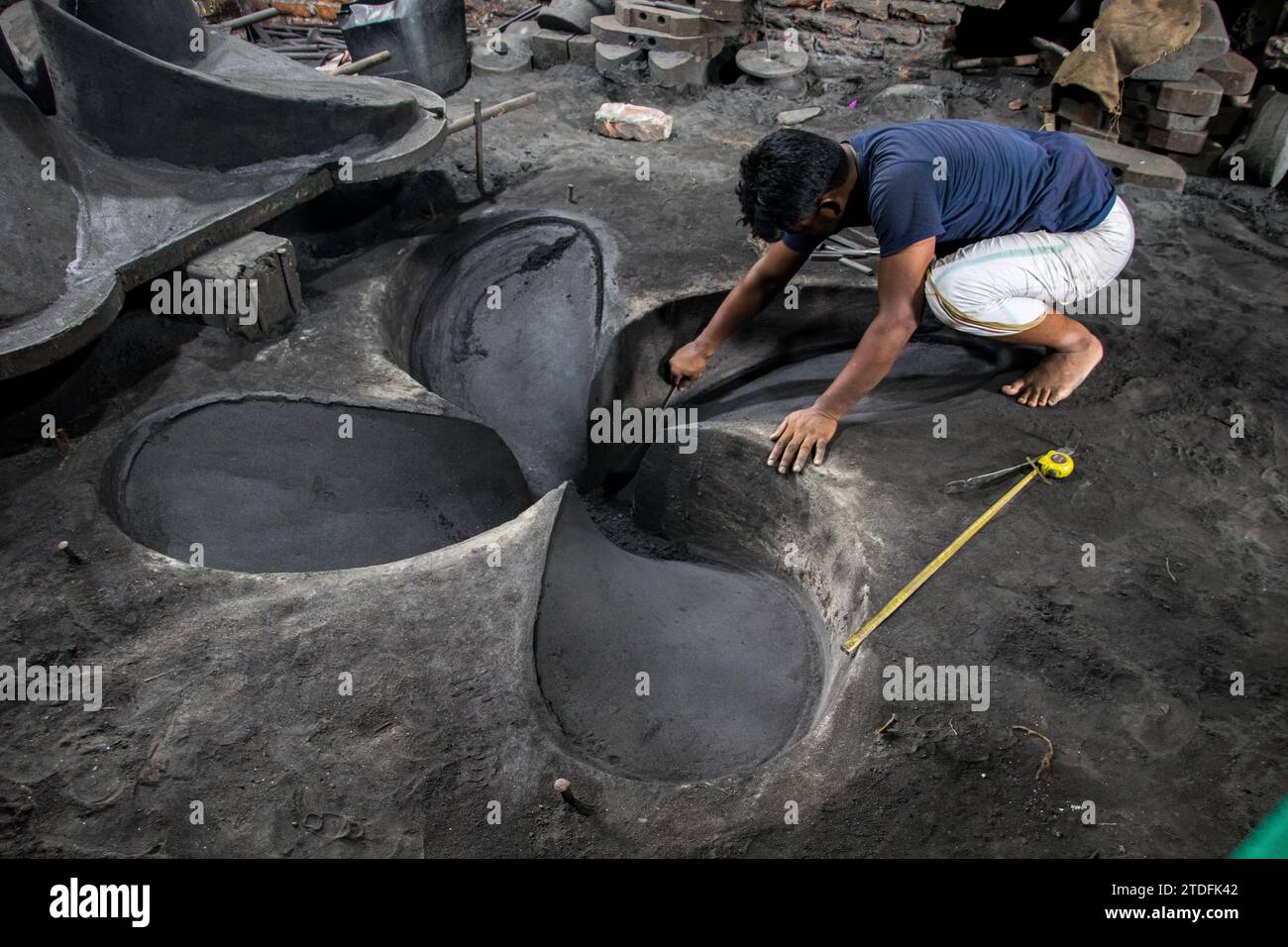 Der tägliche Lebensstil der Hafenbewohner von Bangladesch. Dieses Bild wurde am 30. Juli 2022 aus Dhaka, Bangladesch, aufgenommen. Stockfoto