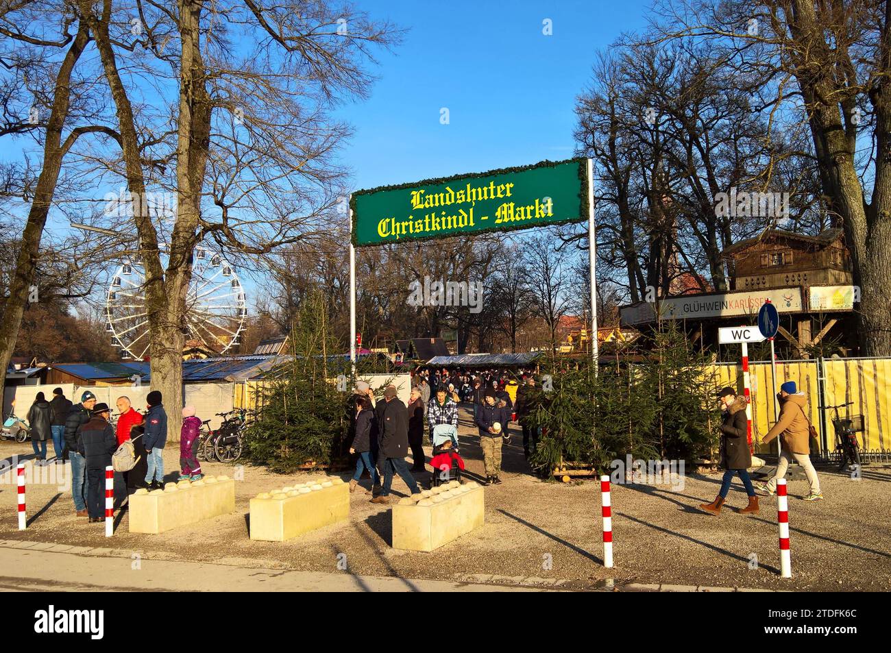 Landshut, Niederbayern. Landshuter Christkindlmarkt, ein bekannter