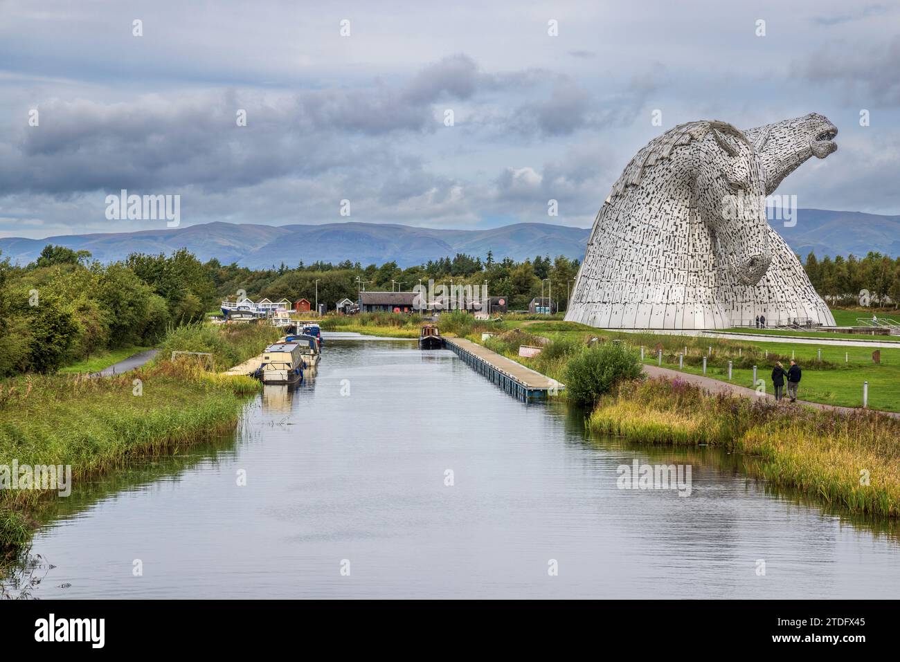 Die Kelpies-Skulpturen, Falkirk, Stirlingshire, Schottland Stockfoto