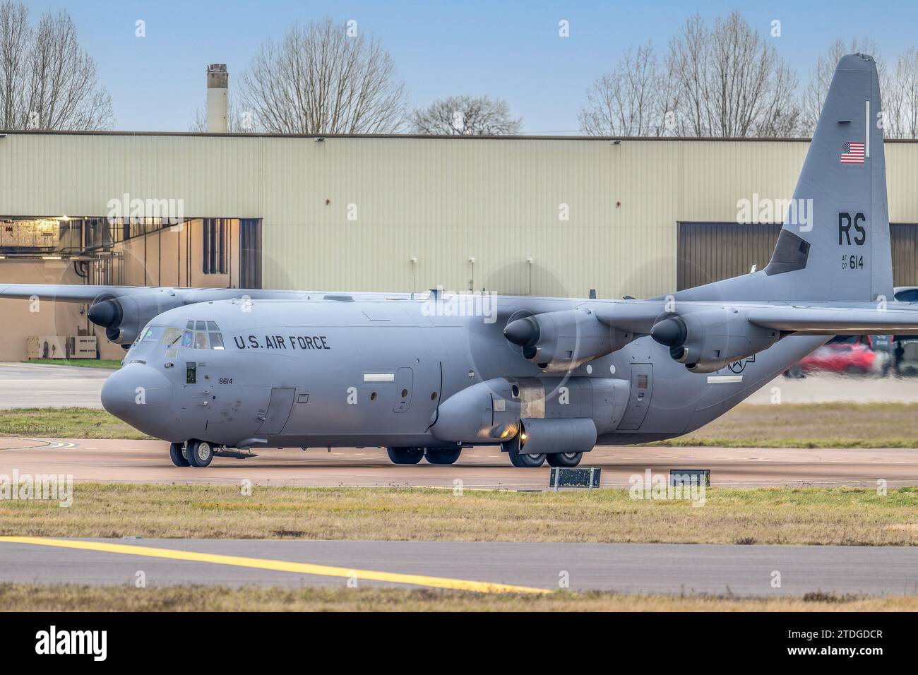 USAF C-130 RAF FAIRFORD Stockfoto