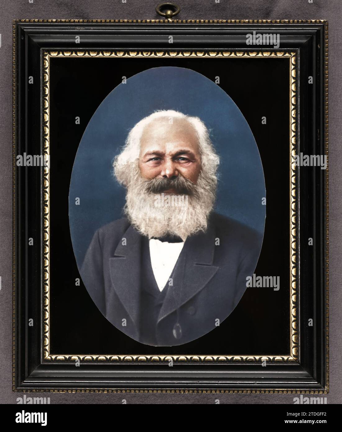 Porträt von Karl Marx. Datum: 28. April 1882. Von E. Dutertre. Stockfoto