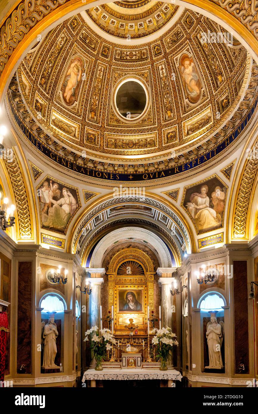 Altar der Kirche Madonna dell'Archetto, Rom, Italien Stockfoto