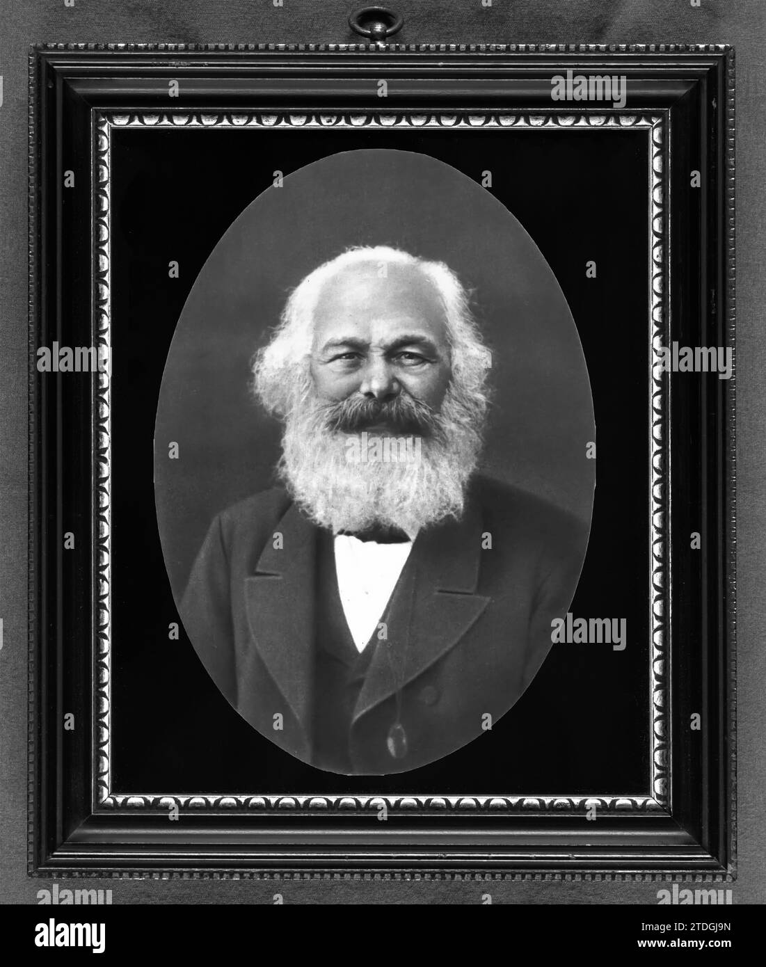 Porträt von Karl Marx. Datum: 28. April 1882. Von E. Dutertre. Stockfoto
