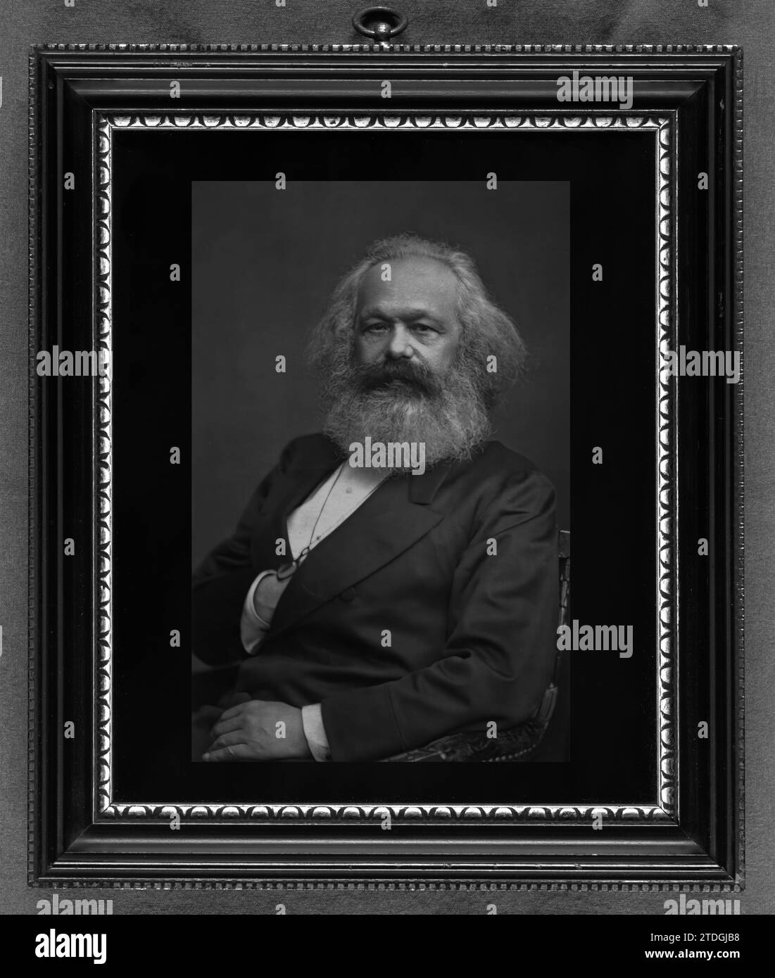 Porträt von Karl Marx. Jahr: 1875 (vor dem 24. August). Ort: London, England. Von John Jabez Edwin Mayall. Stockfoto