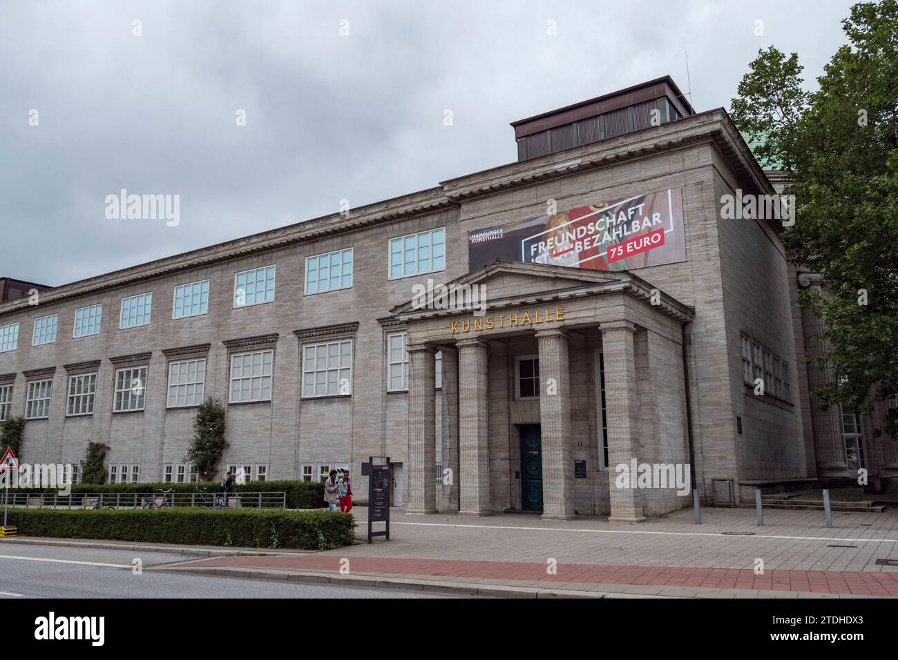 Das Hamburger Kunsthalle Kunstmuseum in Hamburg. Stockfoto