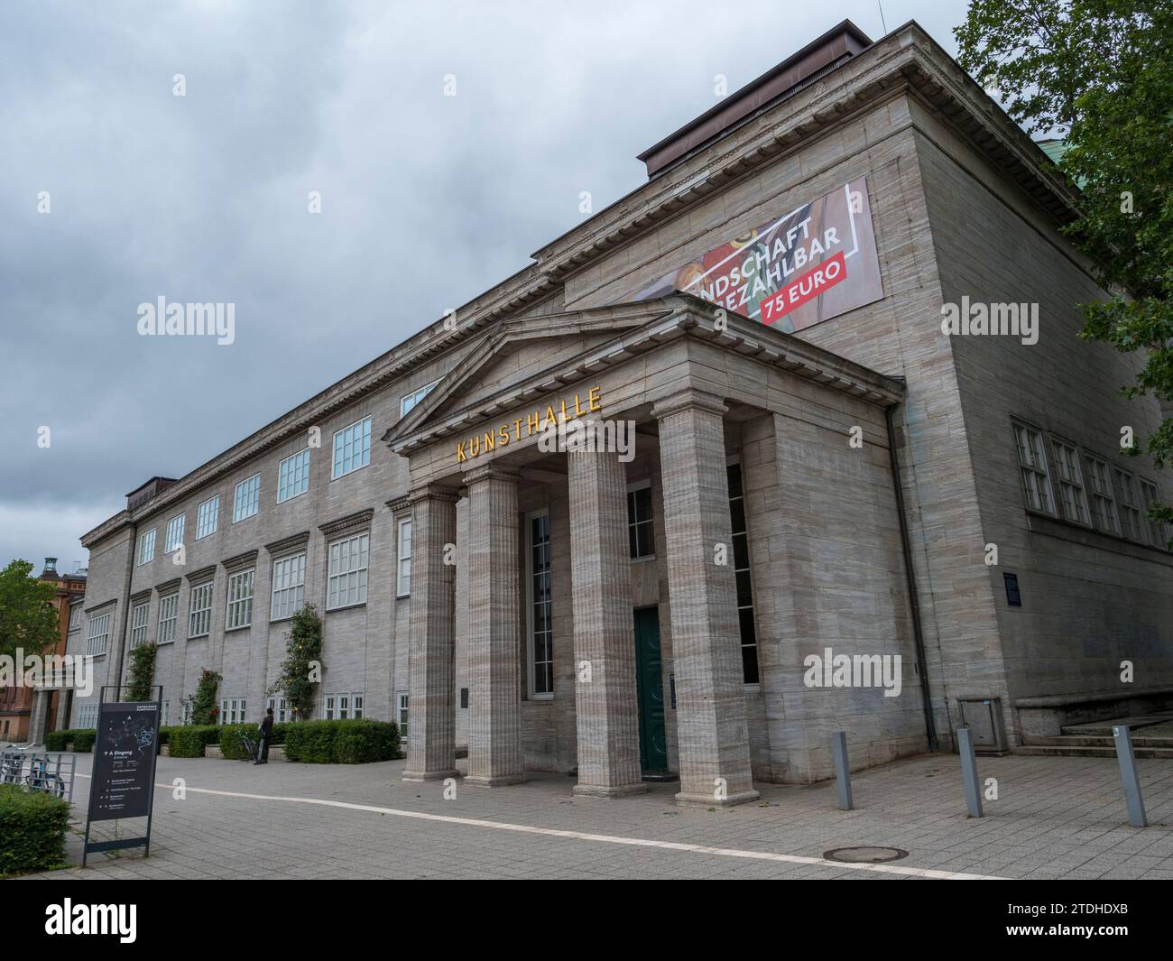 Das Hamburger Kunsthalle Kunstmuseum in Hamburg. Stockfoto