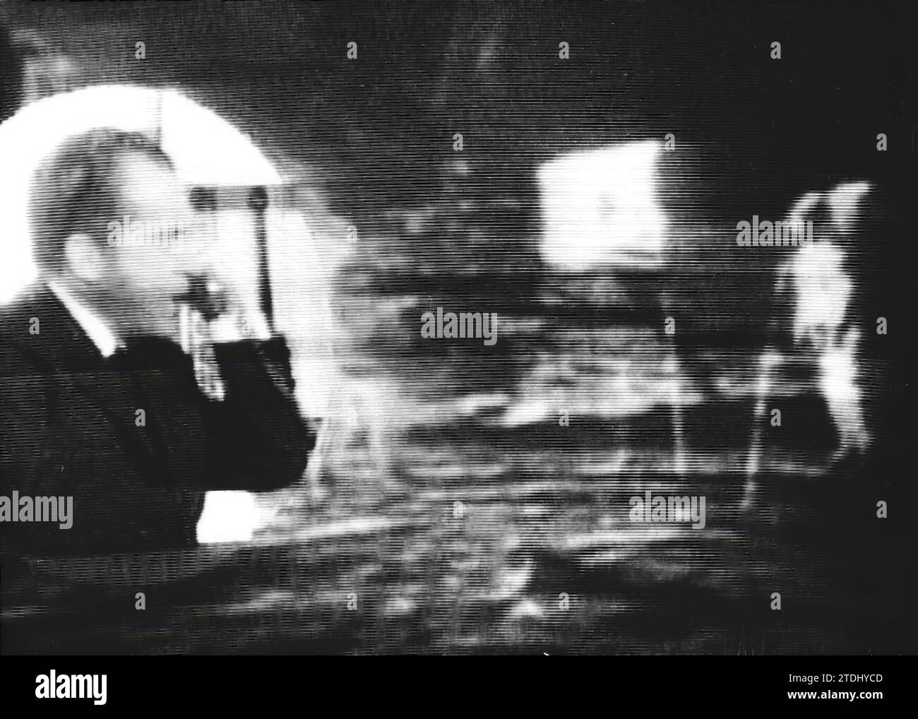 07/20/1969. Richard Nixon spricht am Telefon mit Apollo XI Astronauten, nachdem Armstrong und Aldrin auf dem Mond landen. Quelle: Album/Archivo ABC Stockfoto