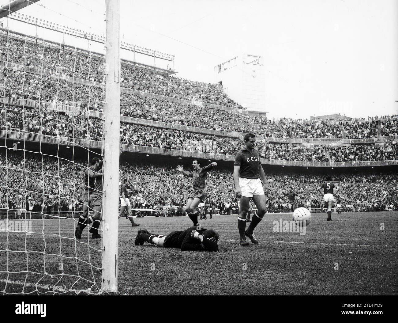 Madrid. 06/21/1964. Finale der FußballEuropameisterschaft zwischen den