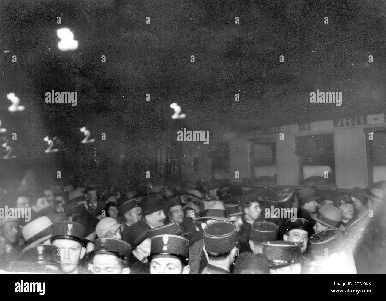 04/16/1931. Ankunft von Alfonso XIII in Paris um 23:00 Uhr Credit: Album / Archivo ABC Stockfoto