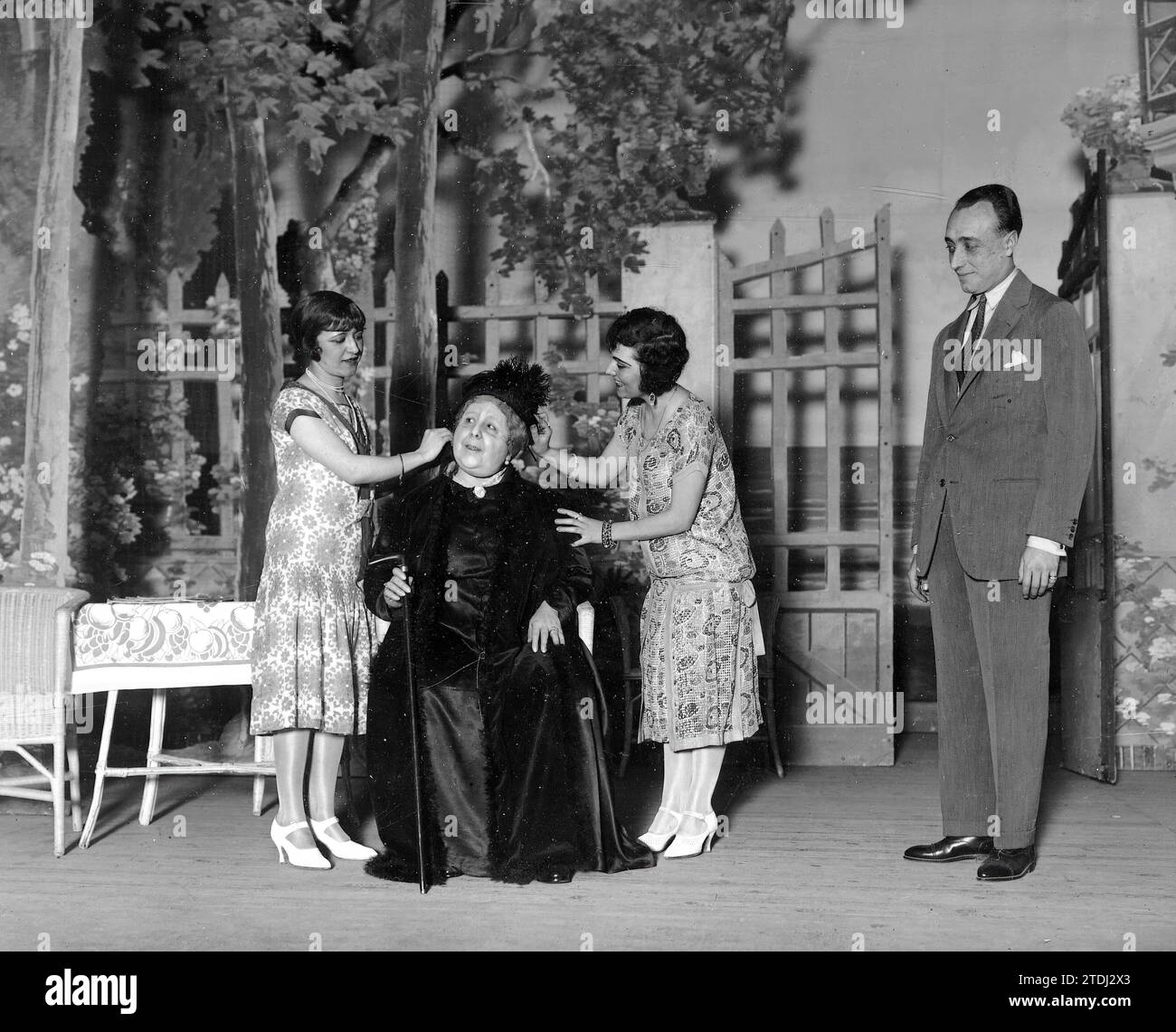 01/21/1926. Madrid. Im Infanta Isabel Theater. Eine Szene aus "gebrochene Ketten" von Martin Berruezo. Quelle: Album / Archivo ABC / José Zegri Stockfoto