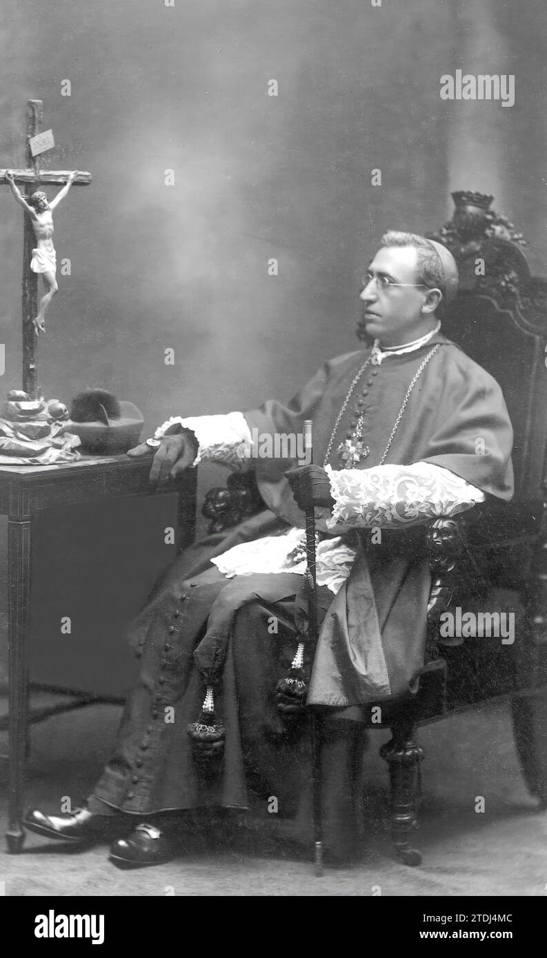 12/31/1919. Iltrmo. Herr Don Ángel Regueras López, Bischof von Plasencia. Quelle: Album/Archivo ABC/Biedma Stockfoto